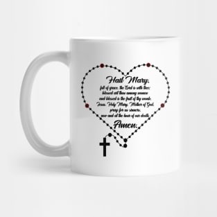 Hail mary prayer Mug